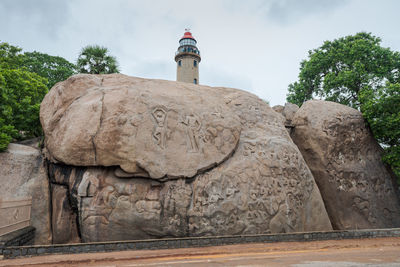 View of lighthouse against building