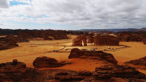 Scenic view of landscape against sky