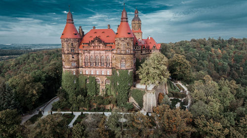 Panoramic view of historic building against sky