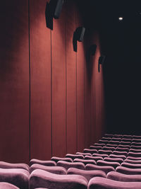 Empty seats in theater