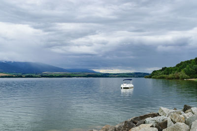 Scenic view of sea against sky