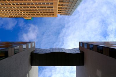 Low angle view of buildings against sky