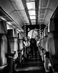 View of empty subway