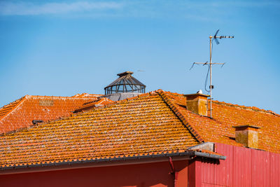 Low angle view of traditional building against sky