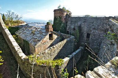 Panoramic view of historic building against sky