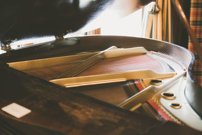 Close-up of book on table