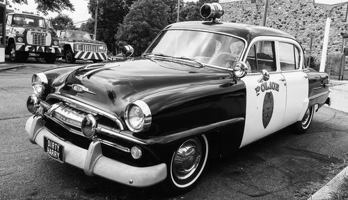 Close-up of vintage car