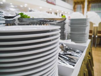 Close-up of food on table in restaurant