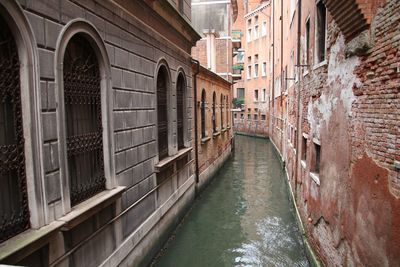 Canal amidst buildings in city