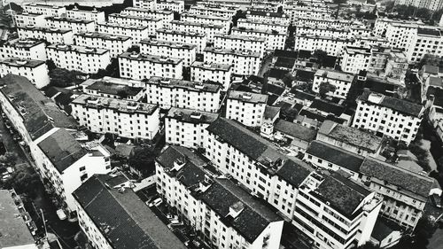 High angle view of cityscape