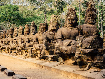 Statues in temple