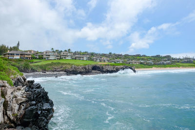 Scenic view of sea against sky