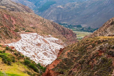 Scenic view of mountains at sacred valley