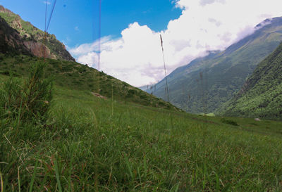 Scenic view of landscape against sky