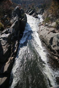 Close-up high angle view of water