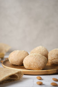 Close-up of cookies on table