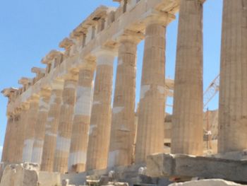 Low angle view of old ruin