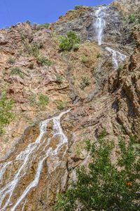 Scenic view of waterfall