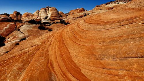 Rock formations in desert