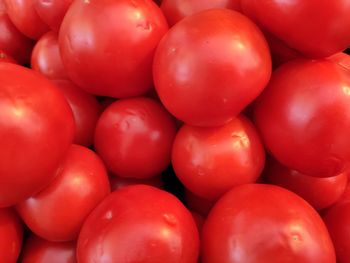 Full frame shot of tomatoes at market