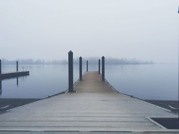 Pier on lake