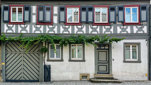 Low angle view of residential building