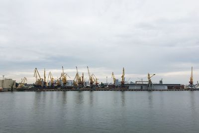 Cranes at commercial dock