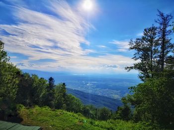 Scenic view of landscape against sky