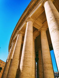 Low angle view of historical building against sky