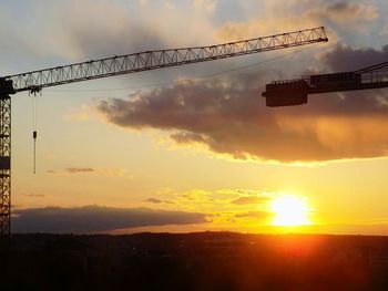 Scenic view of dramatic sky during sunset