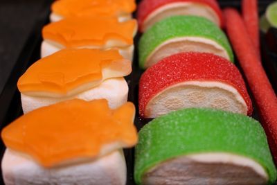 Close-up of multi colored candies