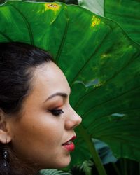 Close-up of a young woman