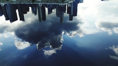 Low angle view of buildings against sky