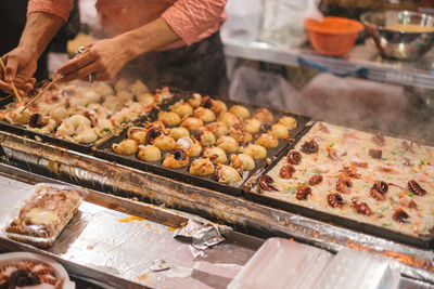 Close-up of food for sale at market stall