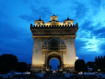 View of monument against cloudy sky