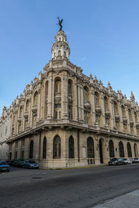 Low angle view of historical building