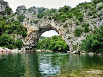 Scenic view of lake