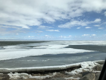 Scenic view of sea against sky