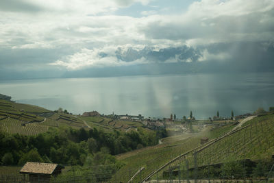 Scenic view of landscape against sky