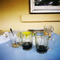 Close-up of drink on table