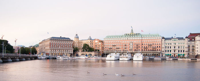 View of buildings at waterfront