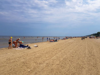 Crowd at beach