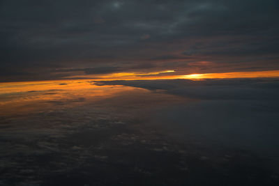 Scenic view of cloudscape during sunset