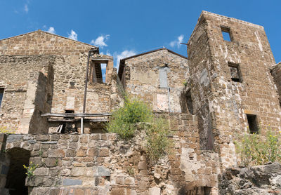 Low angle view of old building