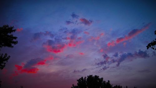 Low angle view of cloudy sky