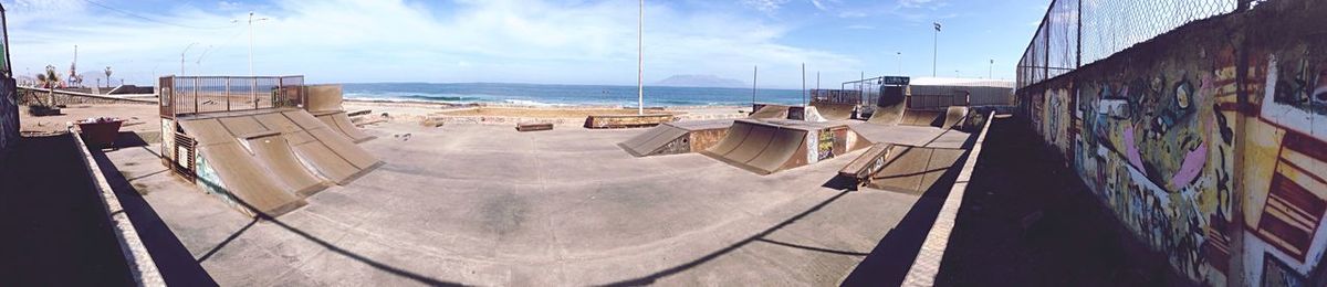 Panoramic view of sea against sky