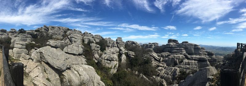 Panoramic view of landscape against sky