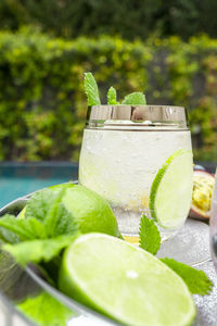 Close-up of drink on table