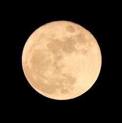 Low angle view of moon in sky