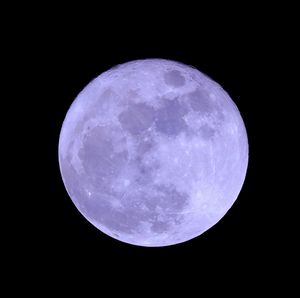 Low angle view of moon in sky